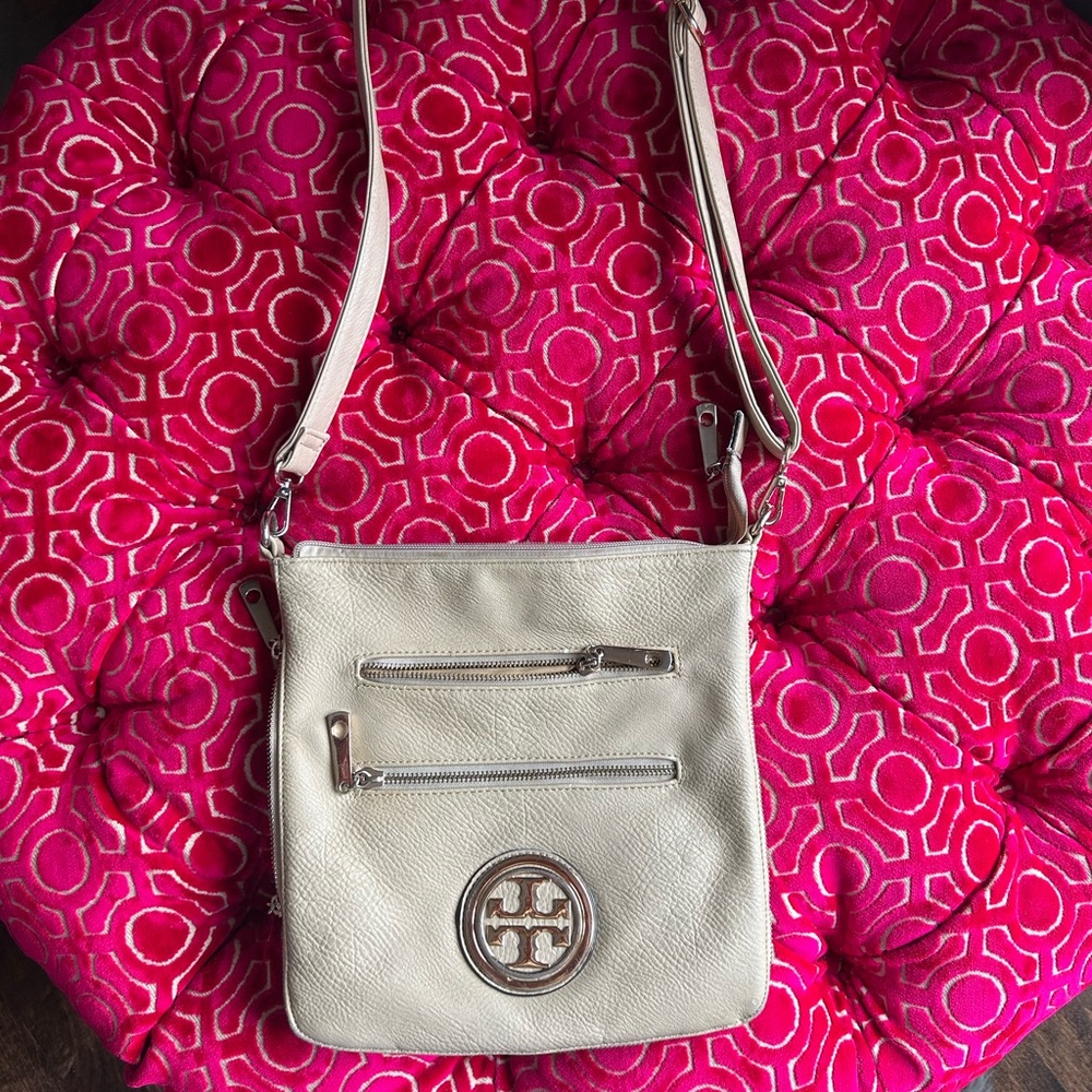 Tory Burch Cream Crossbody Bag
